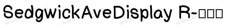 SedgwickAveDisplay R字体转换